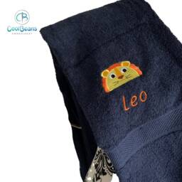 Lion Head Towel - Personalised Face Cloth/Hand Bath = Embroidered - thumbnail 2