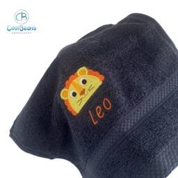 Lion Head Towel - Personalised Face Cloth/Hand Bath = Embroidered - thumbnail 4
