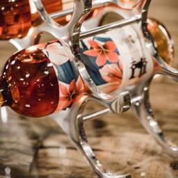 Wine Rack Bottle Metal Aluminum Silver Luxury - Wine Stand, Shelf Modern Made Of 27.5 cm - thumbnail 3