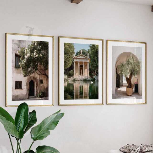 Italy Set Of 3 Wall Art Travel Poster, Art, Home Decor, Photography Mediterranean City Gift - image 1