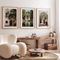 Italy Set Of 3 Wall Art Travel Poster, Art, Home Decor, Photography Mediterranean City Gift - thumbnail 3