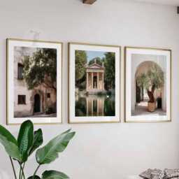 Italy Set Of 3 Wall Art Travel Poster, Art, Home Decor, Photography Mediterranean City Gift - thumbnail 1