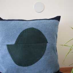 Denim Pillow Cover 18''x 18'' - thumbnail 2