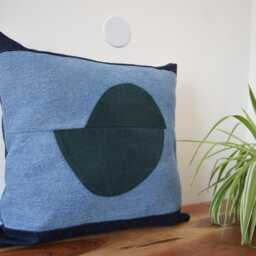 Denim Pillow Cover 18''x 18'' - thumbnail 3