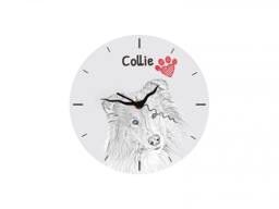 Collie, Free Standing Mdf Floor Clock With An Image Of A Dog - thumbnail 1