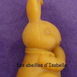 Rabbit Candle in Natural Beeswax - thumbnail 3