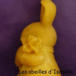Rabbit Candle in Natural Beeswax - thumbnail 4