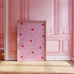 Pink Jammie Dodger Biscuit Wall Art Print, Kitchen Poster, For Kitchen, Dining Room, Retro Print 2807 - thumbnail 3