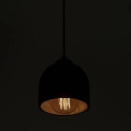 Black Concrete Pendant Lamp, Stone Chandelier, Designer Hanging Lights, Scandinavian Design, Accessories - thumbnail 2