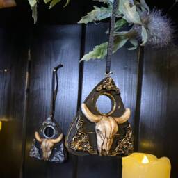 Gothic Ouija Tree Ornament - Alternative Christmas Decor - thumbnail 2