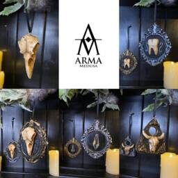 Gothic Ouija Tree Ornament - Alternative Christmas Decor - thumbnail 4