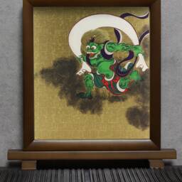 Wind & Thunder God Shikishi Board, Japanese Art Print, Silk Screen Print - thumbnail 3
