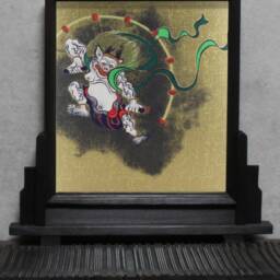 Wind & Thunder God Shikishi Board, Japanese Art Print, Silk Screen Print - thumbnail 2