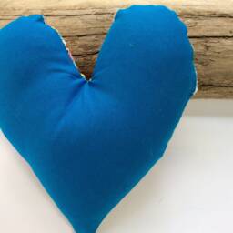 Polar Bear Floral Heart Pillow, Japanese Fabric, Nursery Decor - thumbnail 2