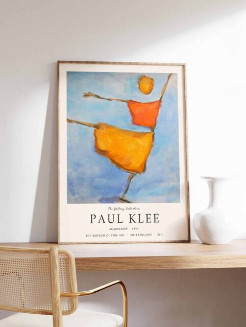 Paul Klee Exhibition Poster, Scarecrow, Print, Art Print, Scenery & Nature Art, Famous - image 1