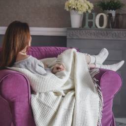 Personalized White Throw Blanket, Pastel Wool Knit Queen Size Engagement Gifts, Wedding Home Decor, Luxury - thumbnail 2