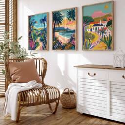 Set Of 3 South African Posters, Travel Prints, Decor, Wall Art, Black Art Poster, Gift - thumbnail 3