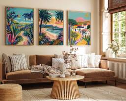Set Of 3 South African Posters, Travel Prints, Decor, Wall Art, Black Art Poster, Gift - thumbnail 1