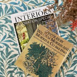 Coffee Table Footstool in William Morris Willow Boughs - thumbnail 3