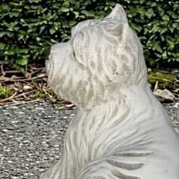 Concrete Yorkie Statue Stone Westie Dog Figurine Cement Animal Decoration Handmade Ornament Memorial Sculpture Yard Art - thumbnail 4
