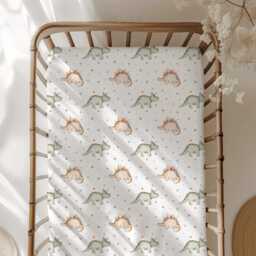 Dinosaurs - Boho Bedding, Duvet Covers, Fitted Sheets, Childrens Room Decor, Bedding - thumbnail 2