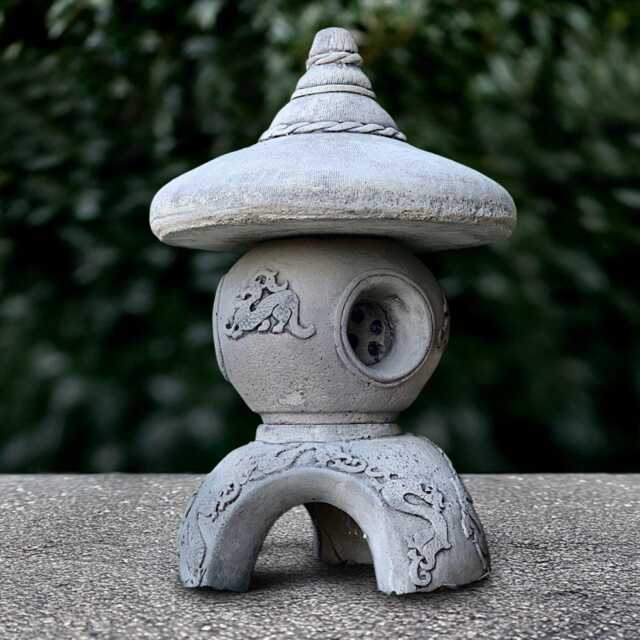 Concrete Pagoda Sculpture Stone Lantern Figurine Outdoor Tradition Decoration Zen Garden Ornament Asian Statue Handmade Gift - image 1