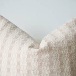 Brown Cream Hand Woven Striped Pillow Cover - thumbnail 3