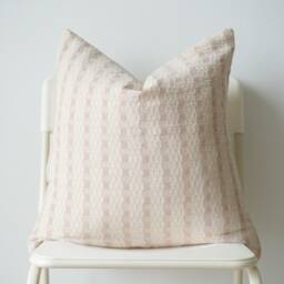 Brown Cream Hand Woven Striped Pillow Cover - thumbnail 2