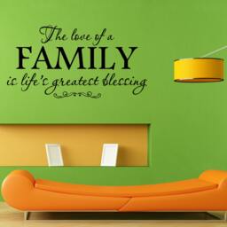 Love Family Life Blessing Quote Wall Sticker Vinyl Mural Decal Home House Apartment Art Decor Free Shipping L006 - thumbnail 1