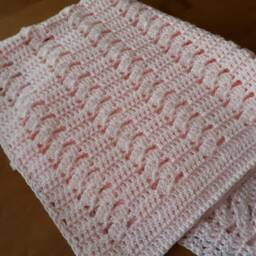Crochet Baby Blanket - Fan & Treble Pattern - thumbnail 3