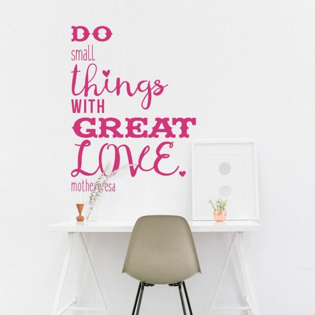 Mother Teresa Quote Vinyl Wall Decal - Inspirational Dorm Decor - image 1