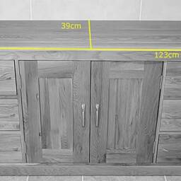 Oak Bathroom Vanity Unit Cor02B - thumbnail 4