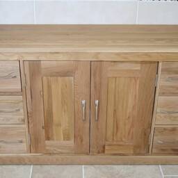 Oak Bathroom Vanity Unit Cor02B - thumbnail 2