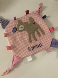 Personalized Cuddly Blanket Deer Gift For Birth Baby Desired Name