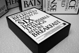 Alice in Wonderland - Framed Quote Believed Six Impossible Things, Wonderland, Lewis Carroll, Mad Hatter, Wall, Art, Alice, Frame, Print - thumbnail 1