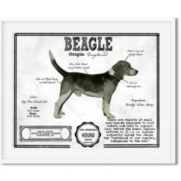 Beagle Antique Architecture Patent Drawing Style Print/Wall Art Beagle Gift/ Akc Breed Info/Home Decor/ Dog - thumbnail 2