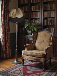 Handcrafted Dark Bronze Paisley Fabric Dome Lampshades Black Fringe, Handmade in The UK By British Artisans