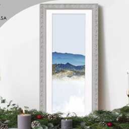 Ornate Picture Frame, White Mount, Handmade Photo Wedding Gift - thumbnail 4
