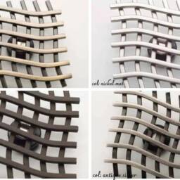 Magnetic Curtain Tieback - Modern Criss Cross Metal Holdback No Drill Drapery Holder Decorative Clip - thumbnail 2