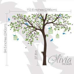 Tree Removable Vinyl Decal Wall Wall Art Mural Stickers Decals Decor -Nt012 - thumbnail 3