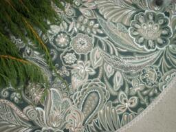 Floral Christmas Tree Skirt Ornament Decor Nordic Swedish Fabric
