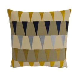 Harlequin - Azul Navy/Sky Gold Cute Geometric Cushion Cover Throw Pillow Designer Home Decor - thumbnail 2
