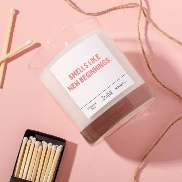 Smells Like New Beginnings Candle. New Gift For Her. Fresh Start Candle - image 1