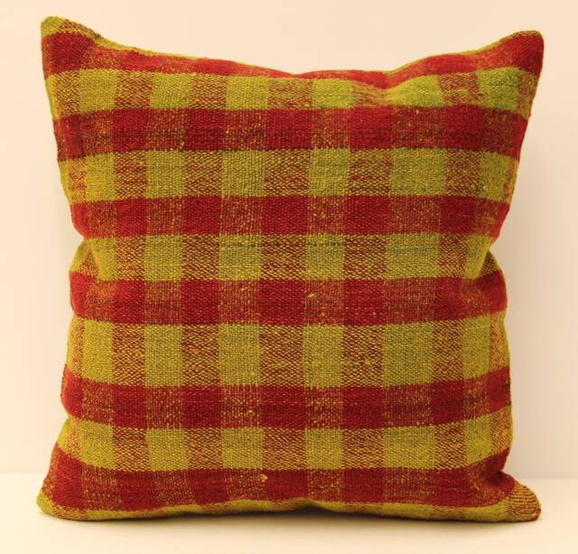 Kilim Pillow Cover 16x16 in 40x40 cm Throw Pillows Decorative Boho Home Decor Ethnic Pillow Cushion 4Kf-24 - image 1
