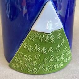 Handmade To Order Ceramic Mountain Planter - thumbnail 3