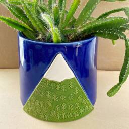 Handmade To Order Ceramic Mountain Planter - thumbnail 2