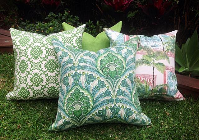 Tropical Green Outdoor Cushion Cover Water Resistant Alfresco Pillow - image 1