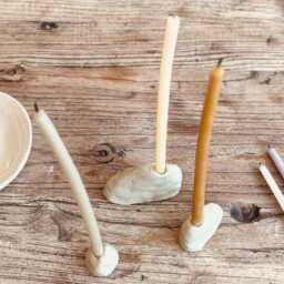 Set Of 3 Ceramic Candle Holders in Different Sizes - thumbnail 4