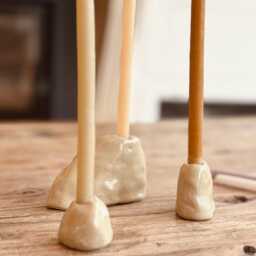 Set Of 3 Ceramic Candle Holders in Different Sizes - thumbnail 3