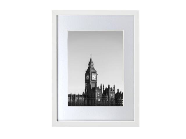 White Photo Frame - Wood Picture Frame Wooden Frames A3, A4, A5, 6x6, 5x7, 6x8, 8x10 - image 1